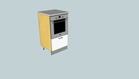 Mezza colonna forno con cassettone
