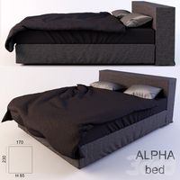 кровать ALPHA BED с постельным бельем