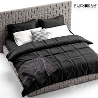 FLEXTEAM MARCEL + black bedclothes