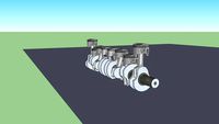 Inline 8 crank shaft