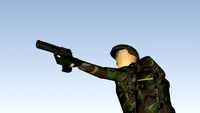 soldier with Desert Eagle MKIII