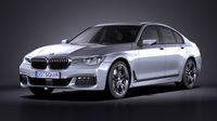 BMW 7-series G11 M-Sport 2016 VRAY3d model