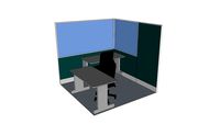 GLASS & FABRIC PARTITION