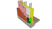 02.102 Brick Veneer Steel Stud Wall - Foundation Detail