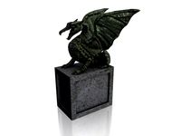Winged Dragon Sculpture3d model