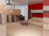 Living room furniture 10 Set 3D Model