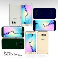 Samsung Galaxy S6 Edge All Color Pack 3D Model