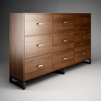 CGAxis Office Cabinet 30 3D Model