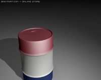 First Oil barrel to Valdez 3D Model