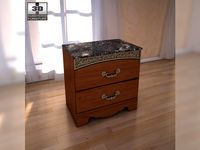 Ashley Fairbrooks Estate Panel nightstand 3D Model