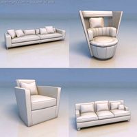 Sofa chair couch lounge 3D Model