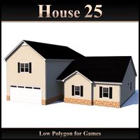 Low Polygon House 25 3D Model