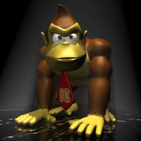 Donkey Kong RIGGED 3D Model