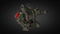 TD Flamer Tower Low Poly 3D Model