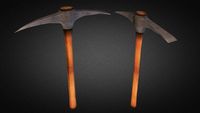 Pickaxe Low Poly 3D Model