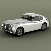 Jaguar XK150 S Fastback 3D Model