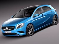 Mercedes Benz A180 Eco 2015 3D Model