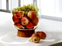 Olson Serving Bowl with Pears and Grapes