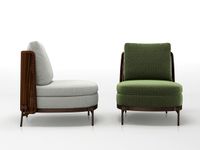 Tape Cord Outdoor Armchair without Armrests